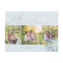 PixDezines Palms Rettete unser Datum/Platinum+Aqua