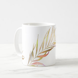 PIXDEZINES PALMWEDEL FAUX METALLISCH KAFFEETASSE