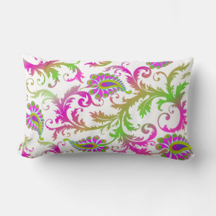 PixDezines Pavo-Damaskus-DIY-Hintergrundfarbe Lendenkissen