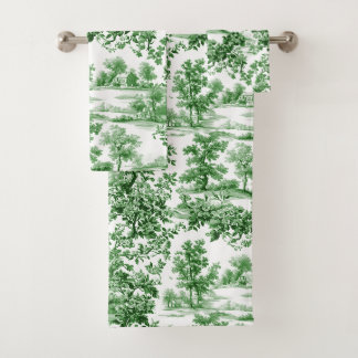 PixDezines Paysage Chinoiserie, Vert Forêt
