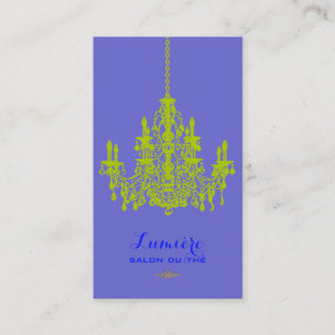 PixDezines peridotgrüner Kronleuchter/DIY-Farbe Visitenkarte
