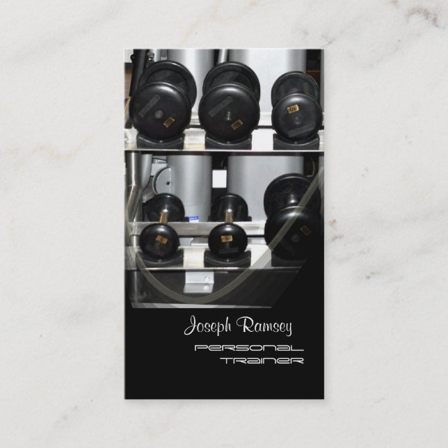 PixDezines Personal Trainer Visitenkarte (Vorderseite)