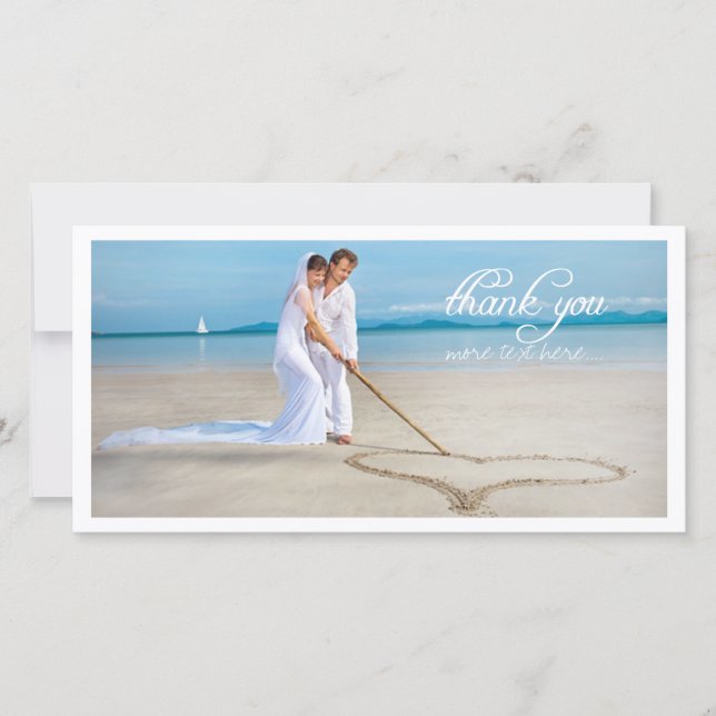 PixDezines photo mariage merci (Devant)