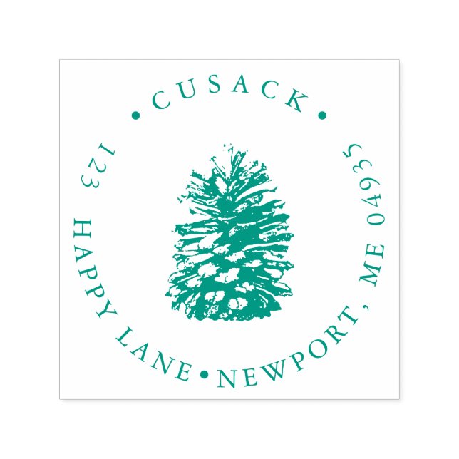 PixDezines Pinecone Permastempel (Design)