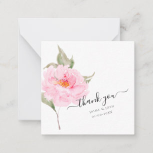 PixDezines Pink Rose Aquarellgarten Mitteilungskarte