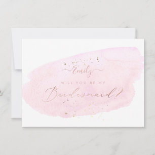 PixDezines Pink Wasserfarbe wird Sie .. Braut Einladung