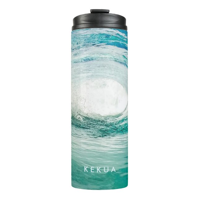 PixDezines Pipeline Waves/Surf Thermosbecher (Vorderseite)