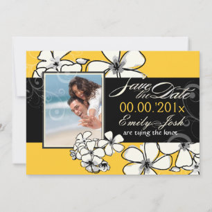 PixDezines Plumeria Save the Date/DIY Save The Date