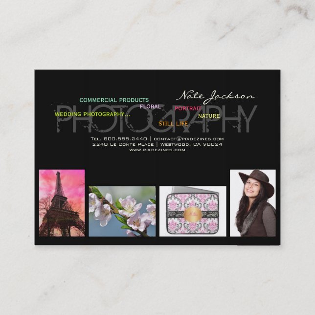 PixDezines-Portfoliomaterial/DIY-Hintergrundfarbe Visitenkarte (Vorderseite)