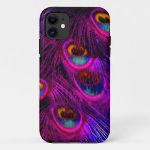 PixDezines Psychedelic Peacock, heißrosa Case-Mate iPhone Hülle