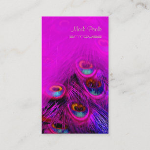 PixDezines Psychedelic Peacock, passen Sie es an! Visitenkarte