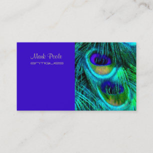 PixDezines Psychedelic Peacock, passen Sie es an! Visitenkarte