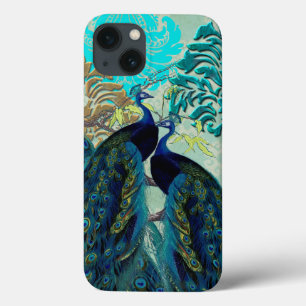 PixDezines Psychedelic Peacocks+Damask Case-Mate iPhone Hülle