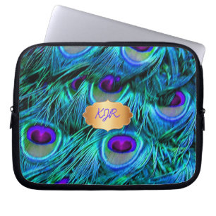 PixDezines psychedelischer Pfau Laptopschutzhülle