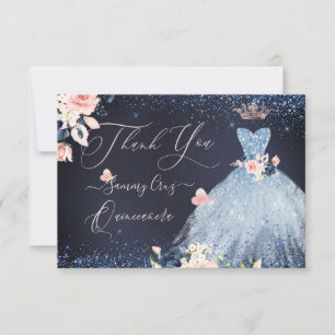 PixDezines Quinceanera Danke Karte