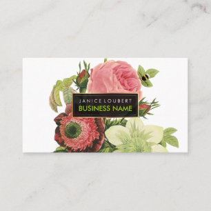 PixDezines Redoute/Rose/Anemone/Clementine Visitenkarte