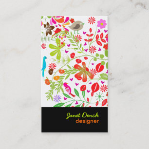 PixDezines Retro Baum Visitenkarte