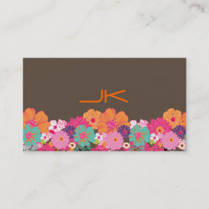 PixDezines Retro Floral ~ Frohe/diy Hintergrundges Visitenkarte
