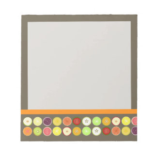 PixDezines Retro-Fruchtsaft / DIY-Hintergrundfarbe Notizblock
