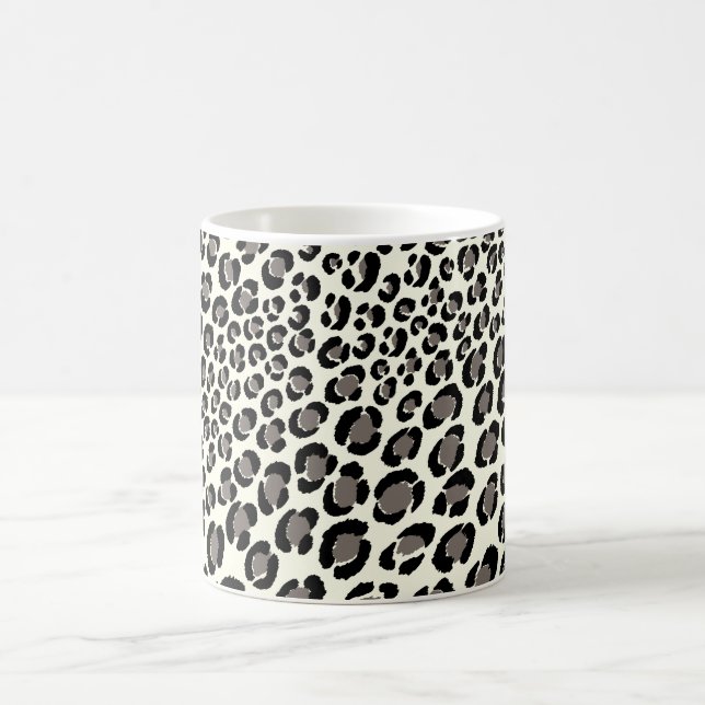 PixDezines Retro Leopard/DIY Hintergrundfarbe! Kaffeetasse (Mittel)