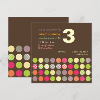 PixDezines Retro Polka Punkte/DIY Hintergrund Einladung