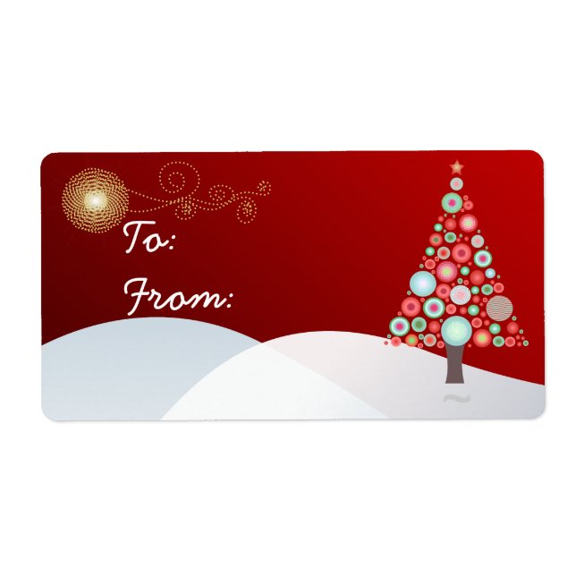 PixDezines Retro Weihnachtsbaumschmuck (Vorne)