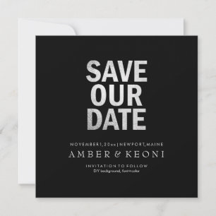 PixDezines Rett Datum/Imitate Silver/DIY Hintergru Save The Date