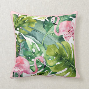 PixDezines Rosa Flamingo, Tropisch, Rahmen DIY Kissen