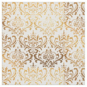 PixDezines Rossi Damask/Gold Tone Stoff