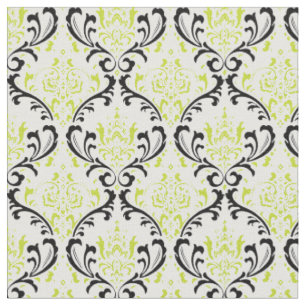 PixDezines Rossi Damask/Matcha Grün/Schwarz Stoff