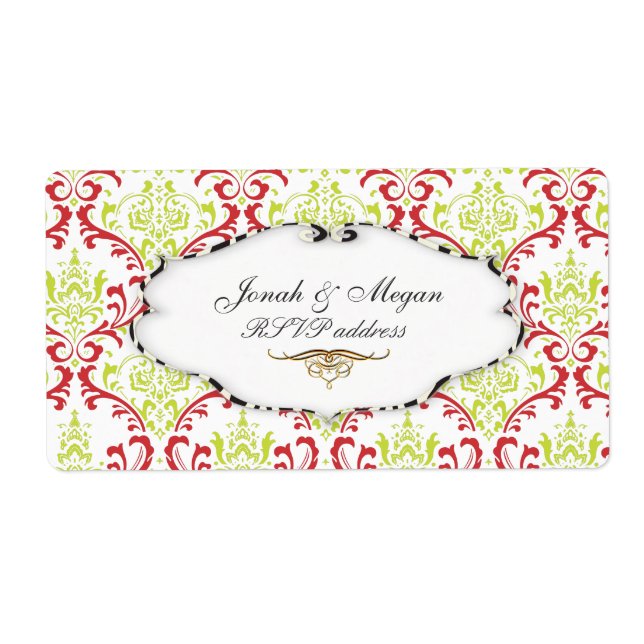 PixDezines Rossi Damask | Weihnachten (Vorne)