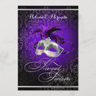 PixDezines Rossi Sweet 16 Masquerade / DIY Farbe!! Einladung