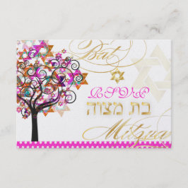 PixDezines rsvp arbre de vie/Étoiles, Bat mitzvah