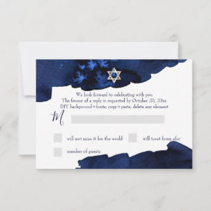 PixDezines RSVP Bar Mizwa zum Sternenhimmel ✡ Einladung
