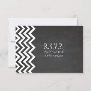 PixDezines rsvp chalkboard+chevron
