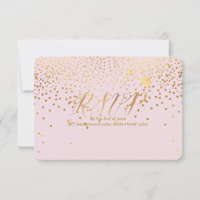 PixDezines RSVP Dazzled/Faux Gold/Rose Quartz (Devant)