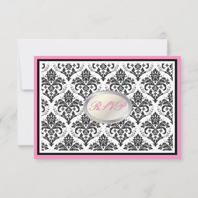 PixDezines rsvp noir jolie damask/do-it-yourself g (Devant)