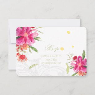 PixDezines rsvp peut fleur/aquarelle