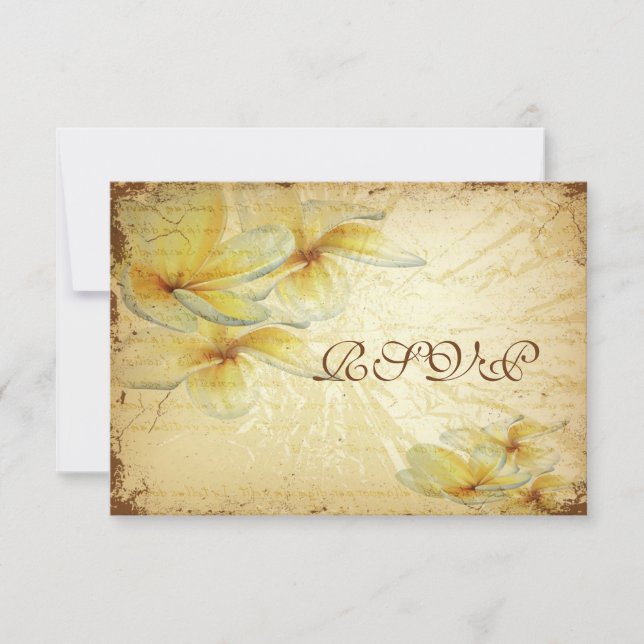 PixDezines rsvp Plumeria Vintage (Devant)