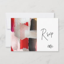 PixDezines RSVP Rot Aquarell Bat Mizwa ✡