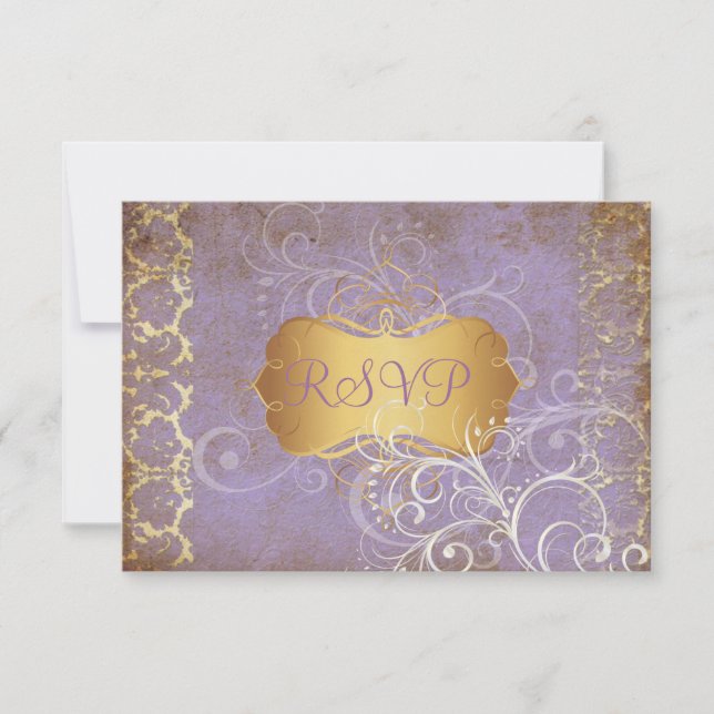 PixDezines rsvp Vintage grunge desiree damask (Devant)