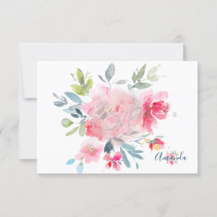 PixDezines RSVP Watercolor Flowers Bat mitzvah ✡