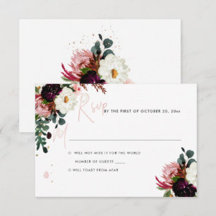 PixDezines Rustic Bloom Watercolor UAWG Einladung