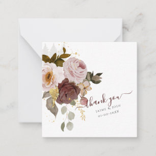 PixDezines Rustikale Boho-Herbstblumen Mitteilungskarte