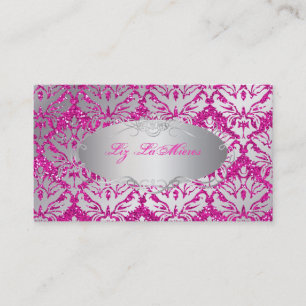 PixDezines Sabine Damast-/Imitat-Glitter Visitenkarte