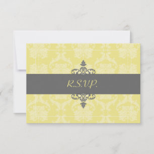 PixDezines sagt zu Liliana Damask zu, anpassbar RSVP Karte