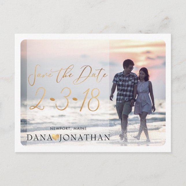 PixDezines Save the Date/Cool Handgeschriebenes Sk Postkarte (Vorderseite)