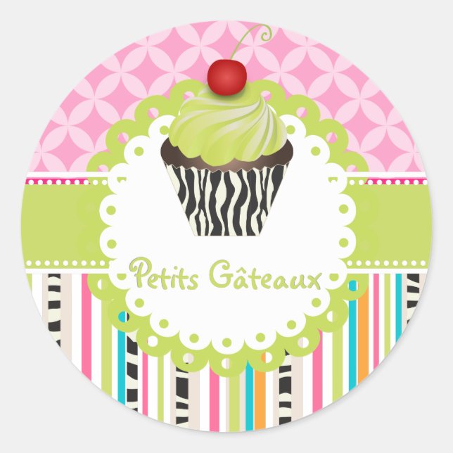 PixDezines-Schlüssellime-Wirbel, Kuchen/DIY-Farbe Runder Aufkleber (Vorderseite)