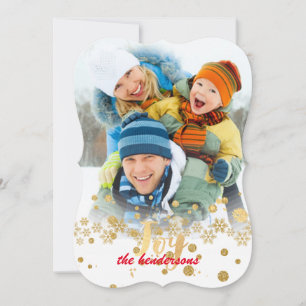 PixDezines Schneeflocken/Weihnachtskarten Feiertagskarte