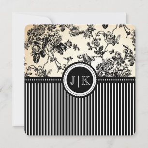 PixDezines schwarz/Toile/Rosen